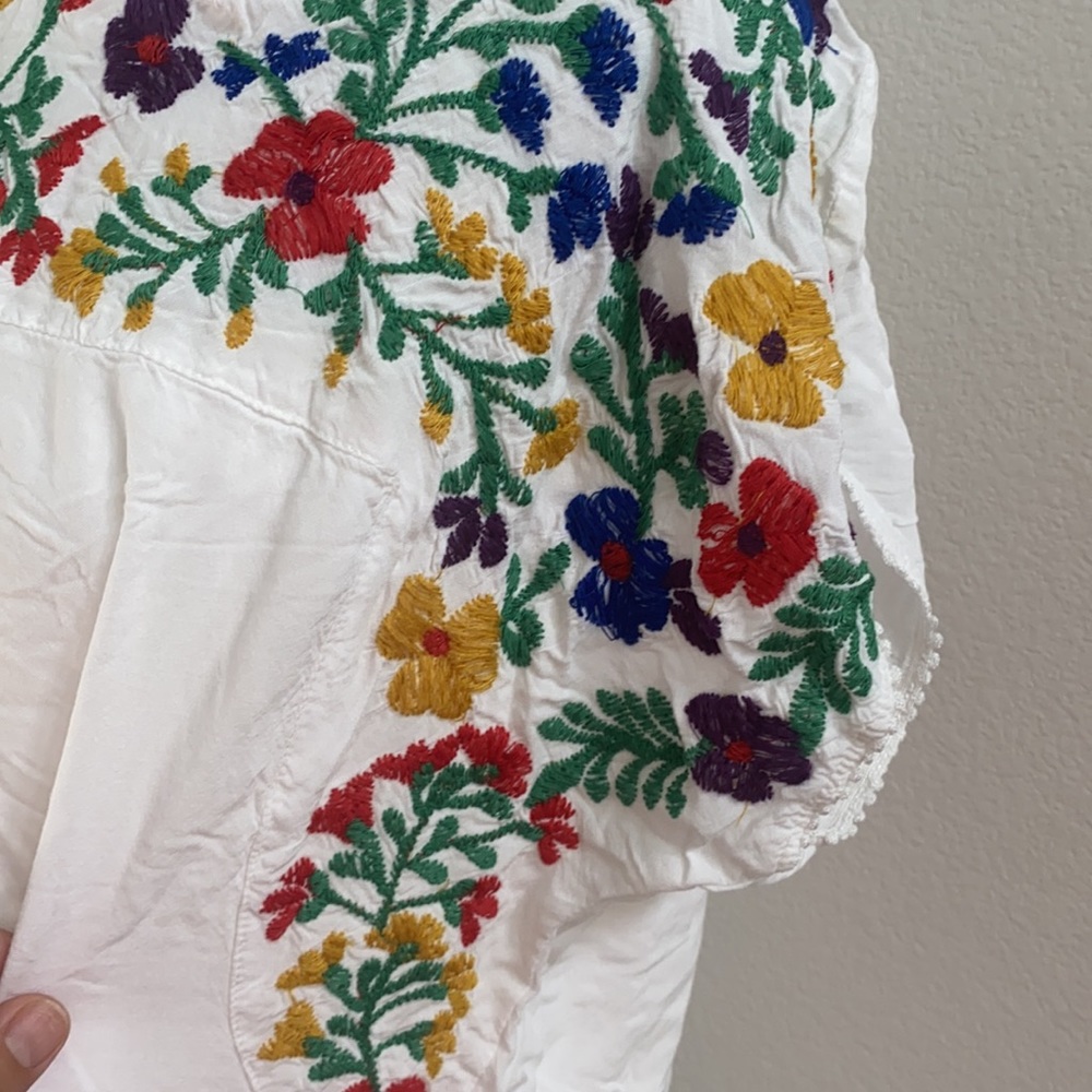Shoreline White Embroidered Dress Sz XL - Picture 4 of 13